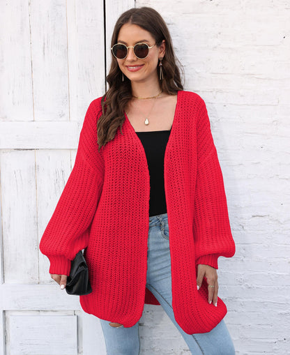Women's Thick Coat Sweater Women's Cardigan Loose Lazy Style