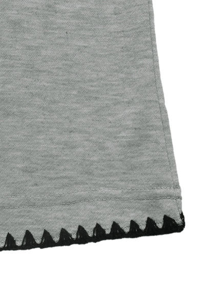 High Waist Wide Leg Contrast Stitch Sweatpants