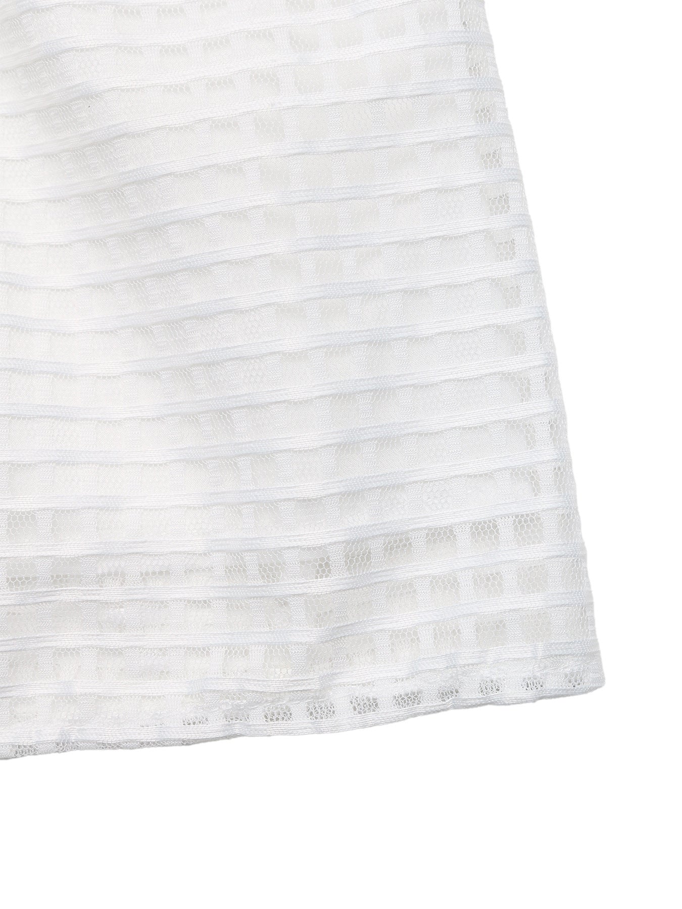 Solid Grid Strapless Dress Sweet Resort Mini Sundress