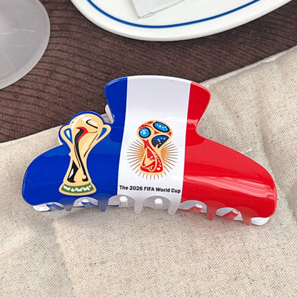 Soccer World Cup Hair Claw Clips Sports Fan Accessories