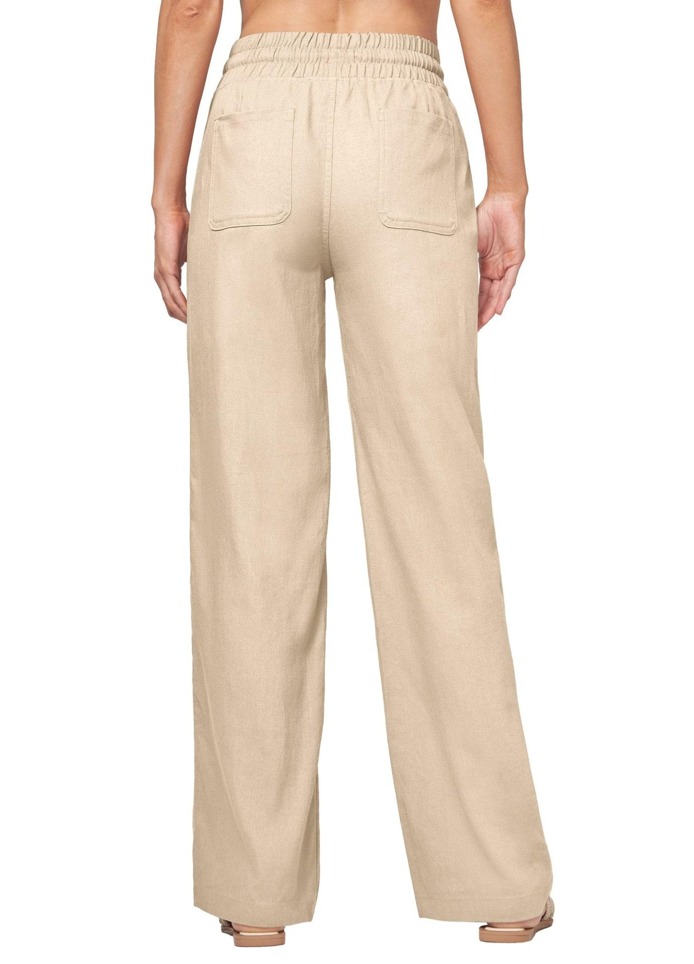 Women High Waist Straight Leg Lounge Pants Casual Loose Fit