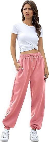 High Waist Loose Fit Sweatpants | Casual Jogger Pants Women
