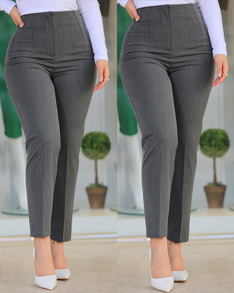 Women's High Waisted Skinny Casual Pants