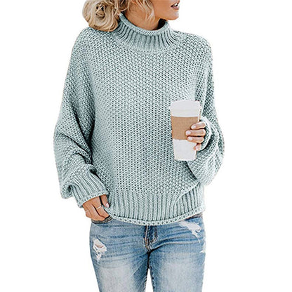 Women's Oversized Chunky Turtleneck Sweater