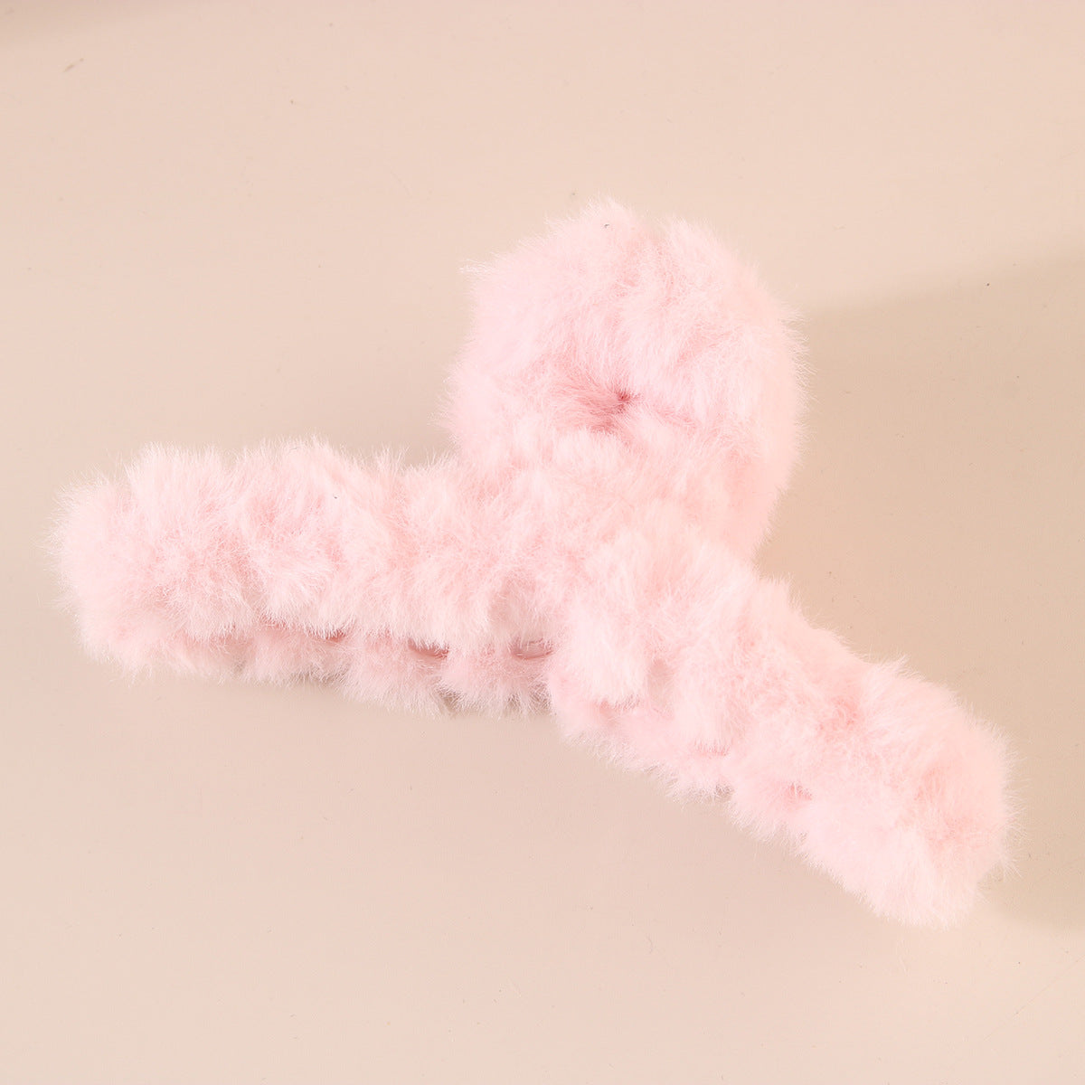 Fuzzy Large Hair Claw Clip for Thick Hair Winter Accessory