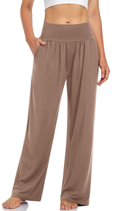 Women's High Waisted Wide Leg Yoga Pants with Pockets