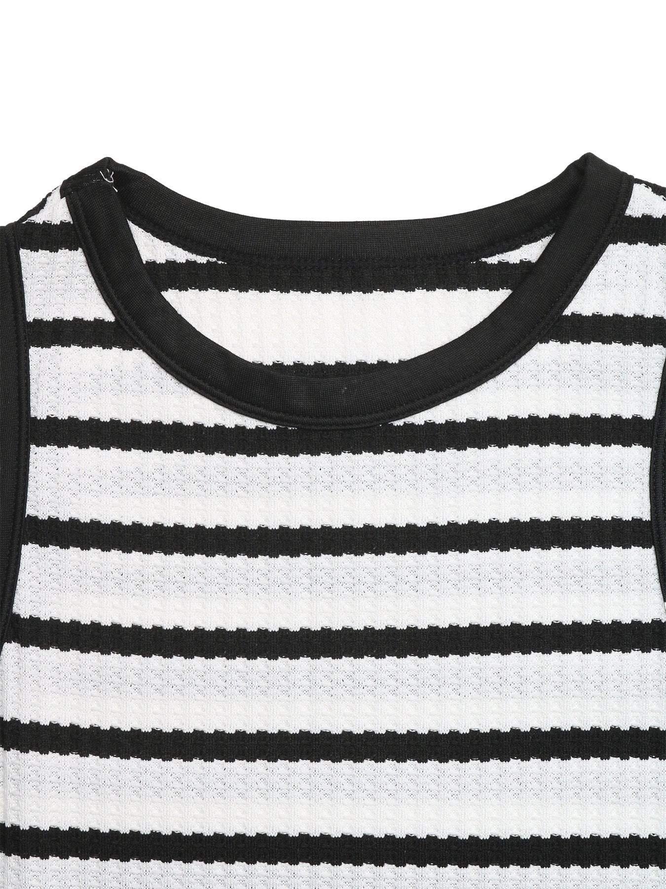 Striped Sleeveless Bodycon Midi Dress Side Slit Casual Summer