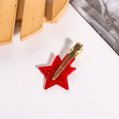 4th of July Star Hair Claw Clip Alligator Patriotic USA