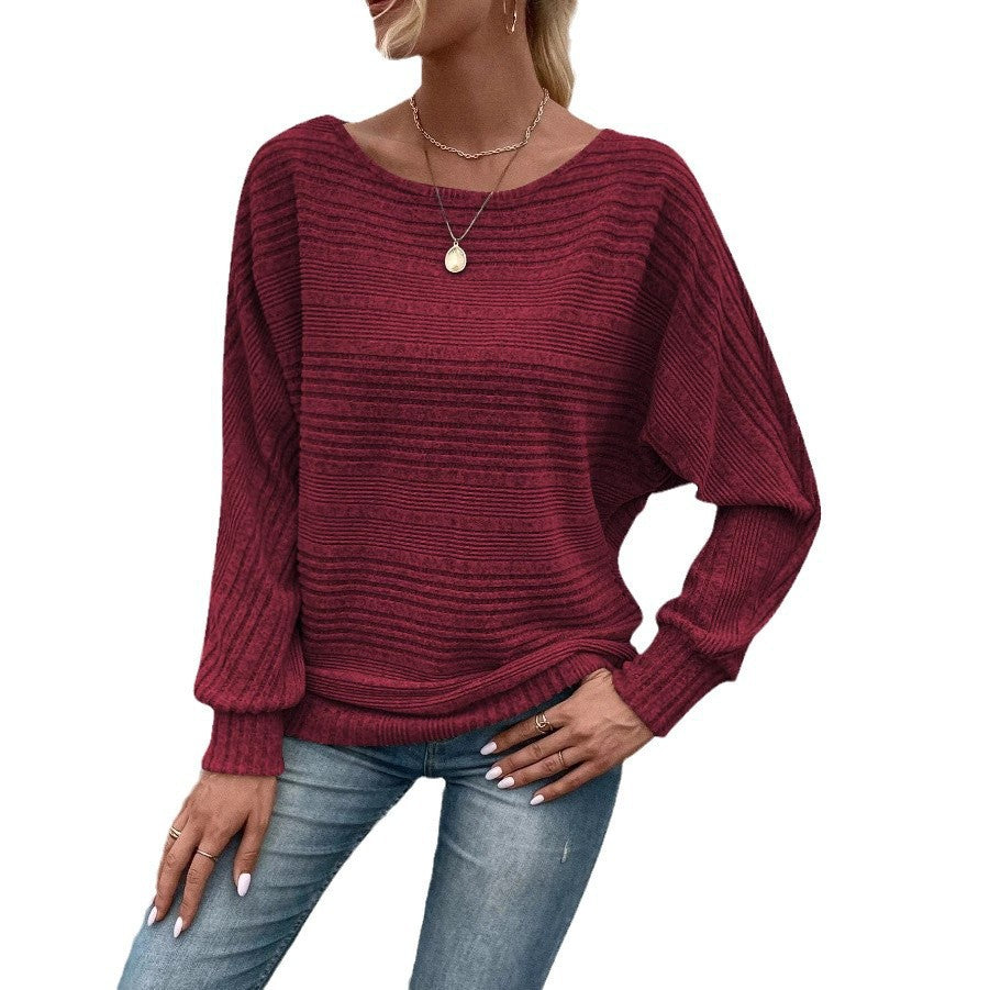 Women's Oversized Crewneck Long Sleeve Pullover Top