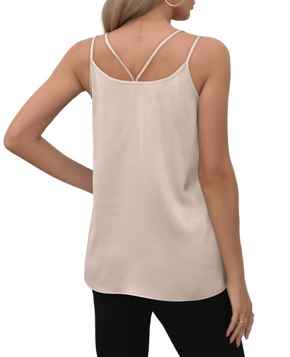Women’s V Neck Camisole Tank Top Summer Basic
