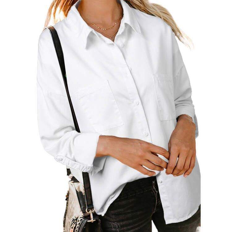 Women's Classic Long Sleeve Button Down Shirt