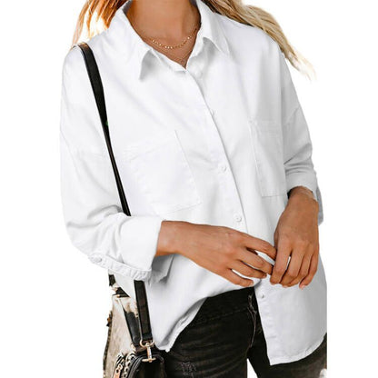 Women's Classic Long Sleeve Button Down Shirt
