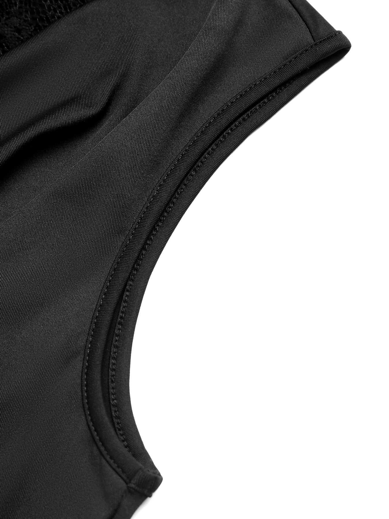 Lace Cowl Neck Sleeveless Slim Fit Bodysuit Top