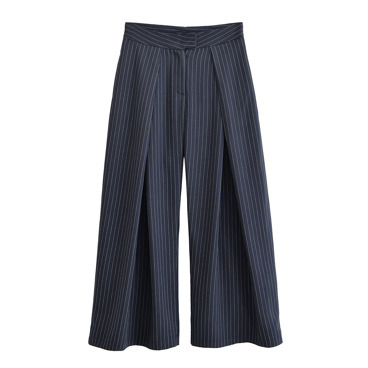 Women's Striped Wide Leg Pants Loose Casual Trousers