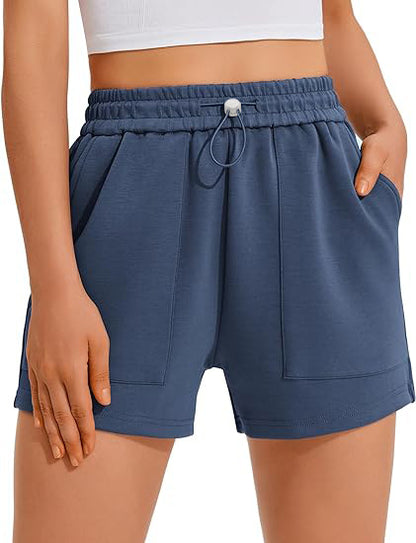 Women's High-Waisted Drawstring Jogger Shorts – Casual Sports Shorts