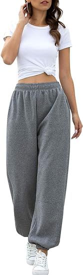 High Waist Loose Fit Sweatpants | Casual Jogger Pants Women