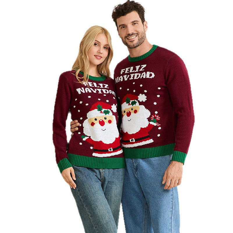 Family Matching Santa Christmas Sweater Holiday Pullover