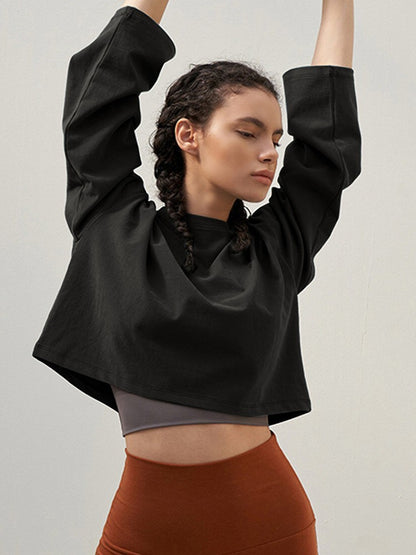 Summer Crop Cotton Tee Women’s Short Sleeve Street Style