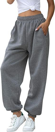 High Waist Loose Fit Sweatpants | Casual Jogger Pants Women