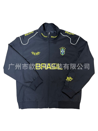 Wholesale Women's Oversized Brazil Soccer Jacket