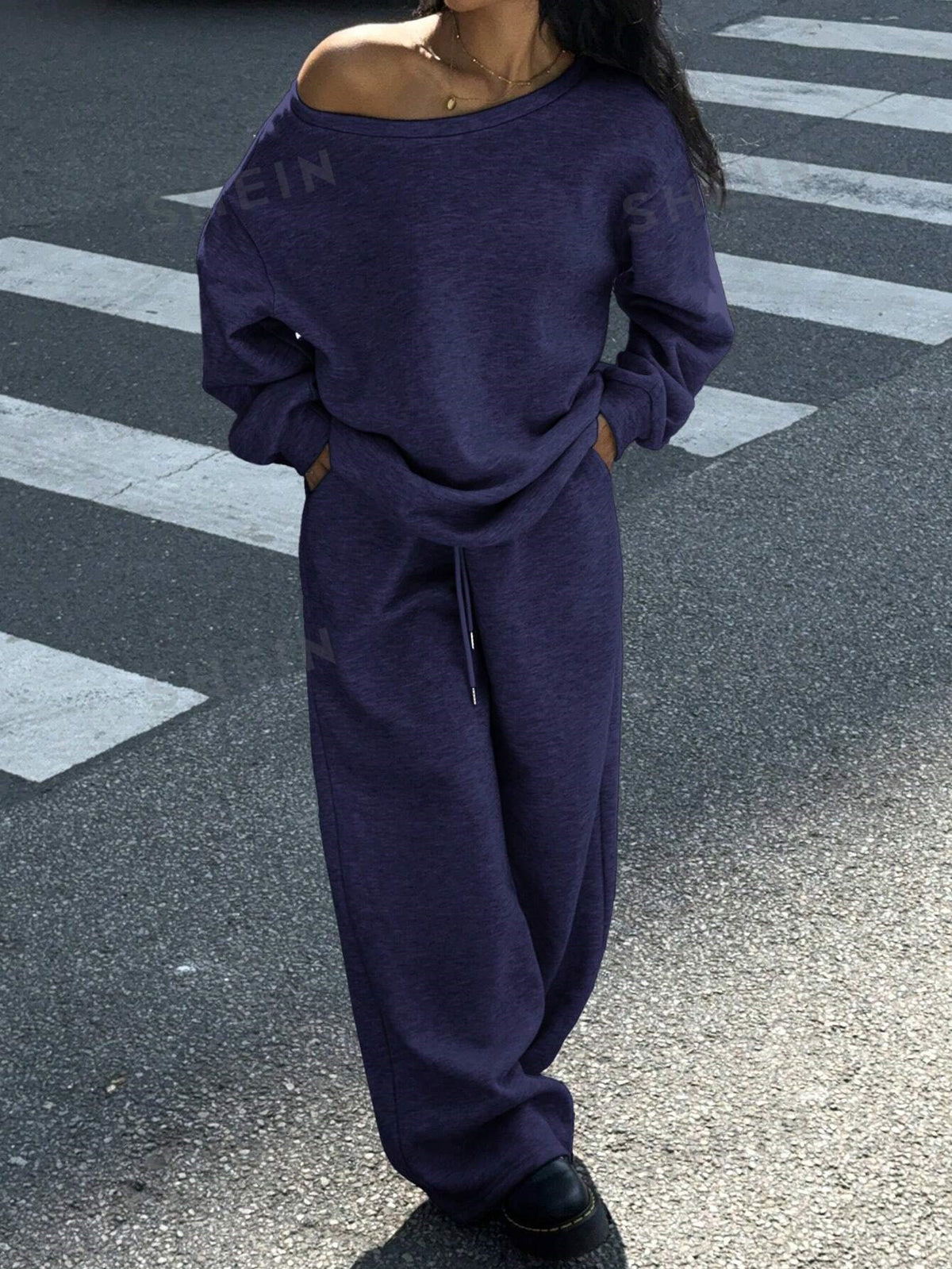 Women's Oversized 2 Piece Sweatsuit Lounge Set