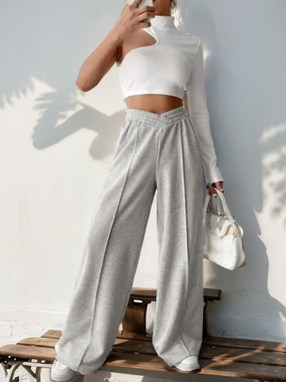 High Waist Wide Leg Lounge Pants Casual Flowy Sweatpants
