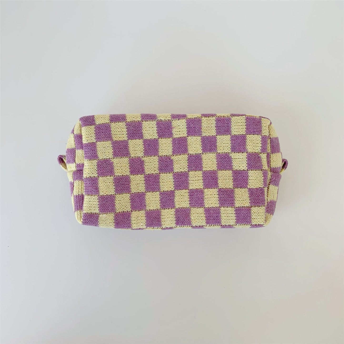 Wool Checkerboard Large Capacity Portable Storage Bag