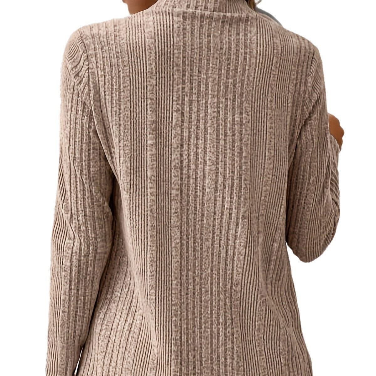 Women's Open Front High Low Cardigan Long Sleeve Knit