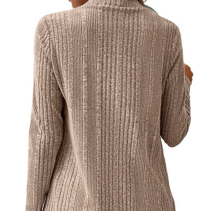 Women's Open Front High Low Cardigan Long Sleeve Knit