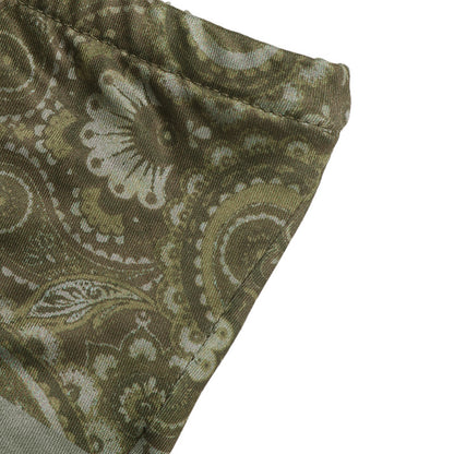 Boho Paisley Scarf Hem Bandeau Top Strapless Crop Top