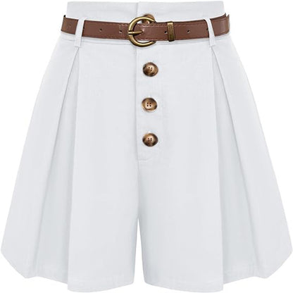 Women's High-Waisted A-Line Shorts – Summer Casual Business Shorts