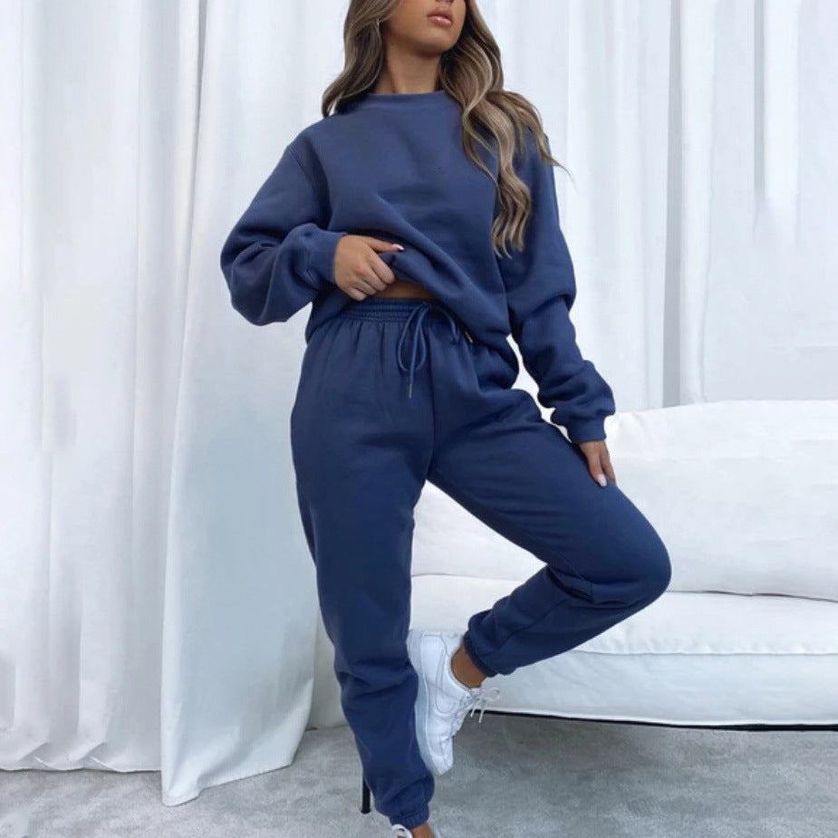 Women's Oversized Crewneck Sweatshirt & Jogger Lounge Set