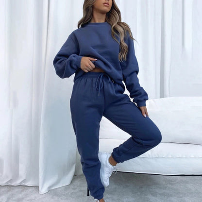 Women's Oversized Crewneck Sweatshirt & Jogger Lounge Set