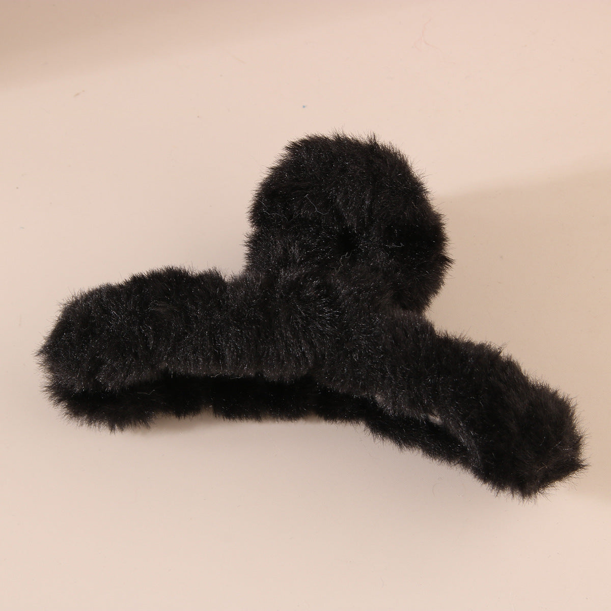 Fuzzy Large Hair Claw Clip for Thick Hair Winter Accessory