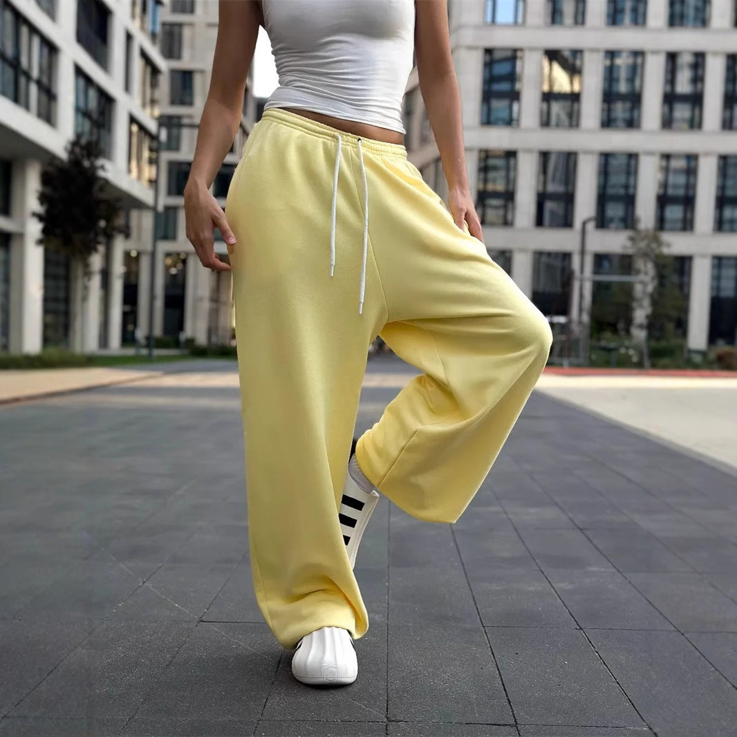 Women's Y2K Baggy Wide Leg Drawstring Streetwear Pants