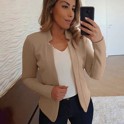 Women's Business Casual Open Front Blazer Work Jacket