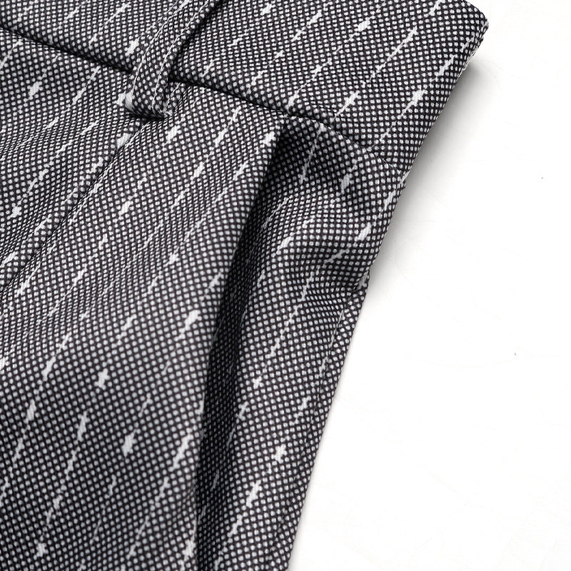 Pinstripe High Waist Wide Leg Dress Pants