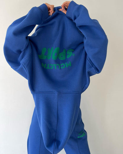 Women's Fleece Lined Graphic Hoodie Sweatpants Set