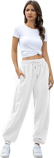 High Waist Loose Fit Sweatpants | Casual Jogger Pants Women