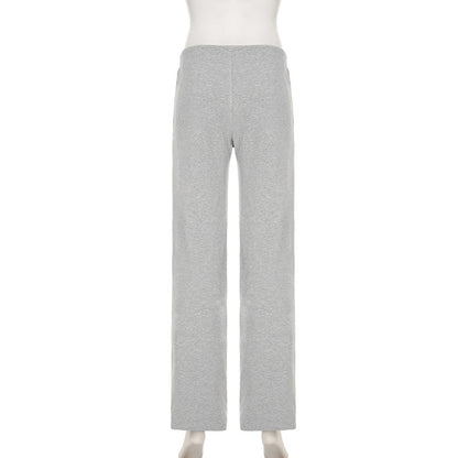 Women Sexy V Neck Wrap Top Wide Leg Pants Two Piece Set
