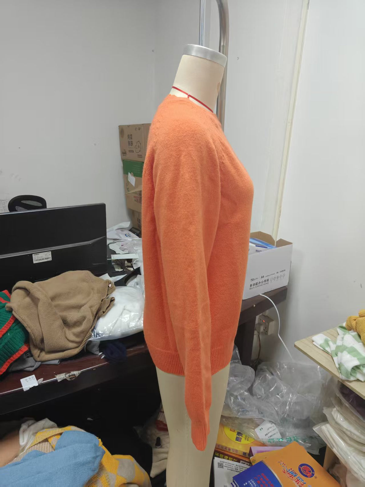 Women's Chenille Button Shoulder Batwing Sweater