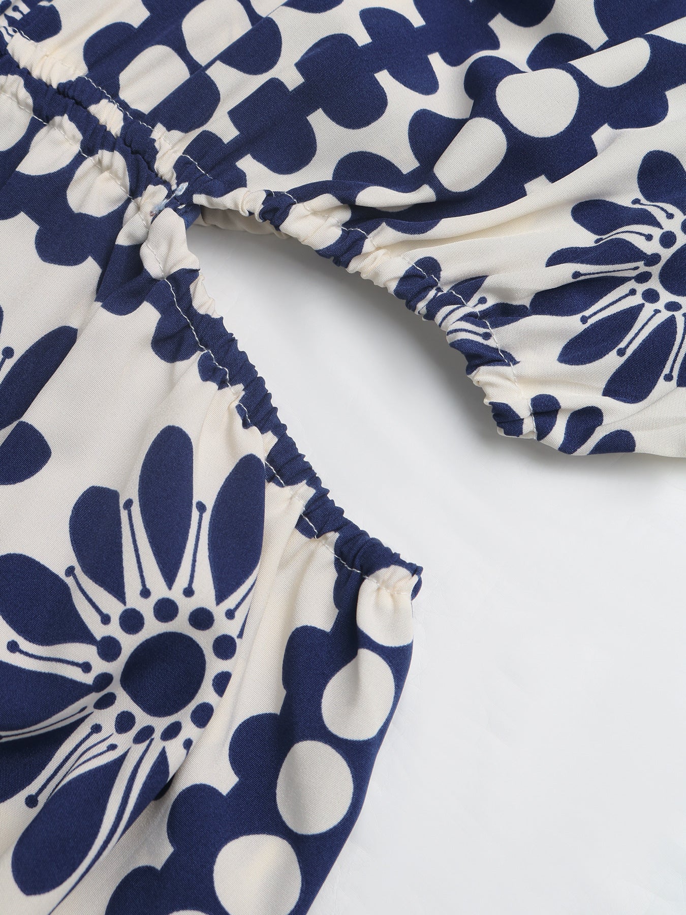Blue Floral Cutout Maxi Dress V Neck Boho Resort Dress
