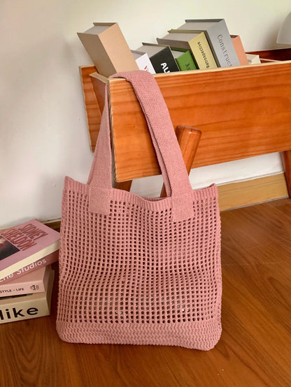 Crochet Handbags Beach Mesh Knit Bags Tote Bags Women's Shoulder Bags