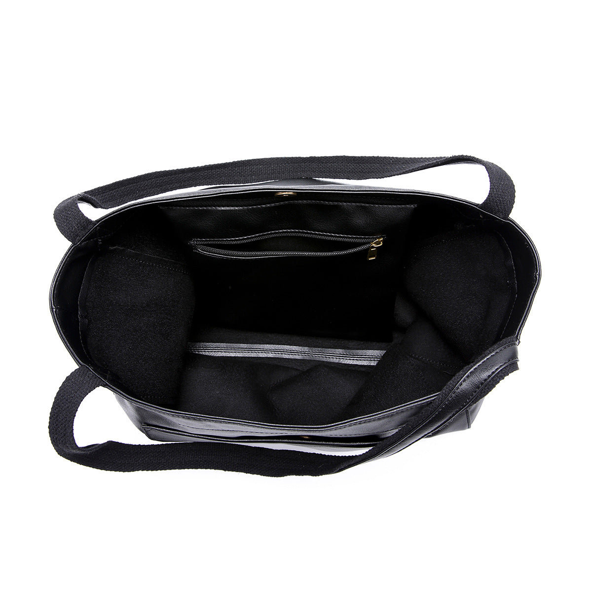 Upgraded Thick Soft Leather Large Tote Bag with Pocket