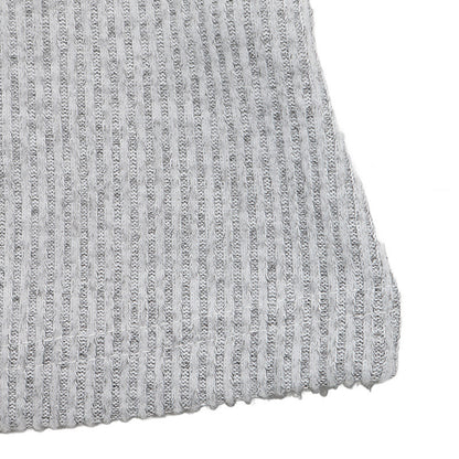 Ribbed Lace Trim Henley Long Sleeve Fitted Top