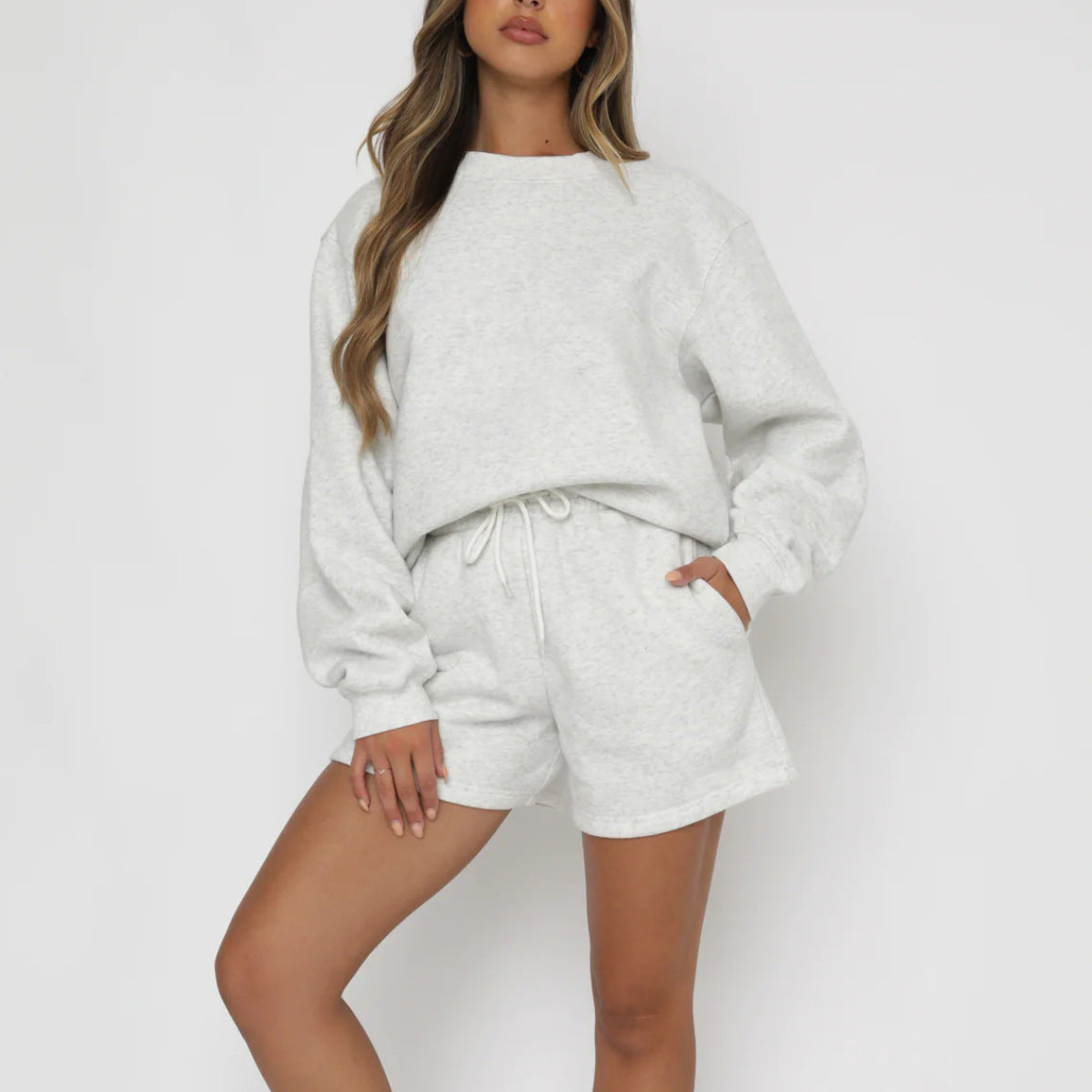 Women's Oversized Sweatshirt & Shorts Lounge Set