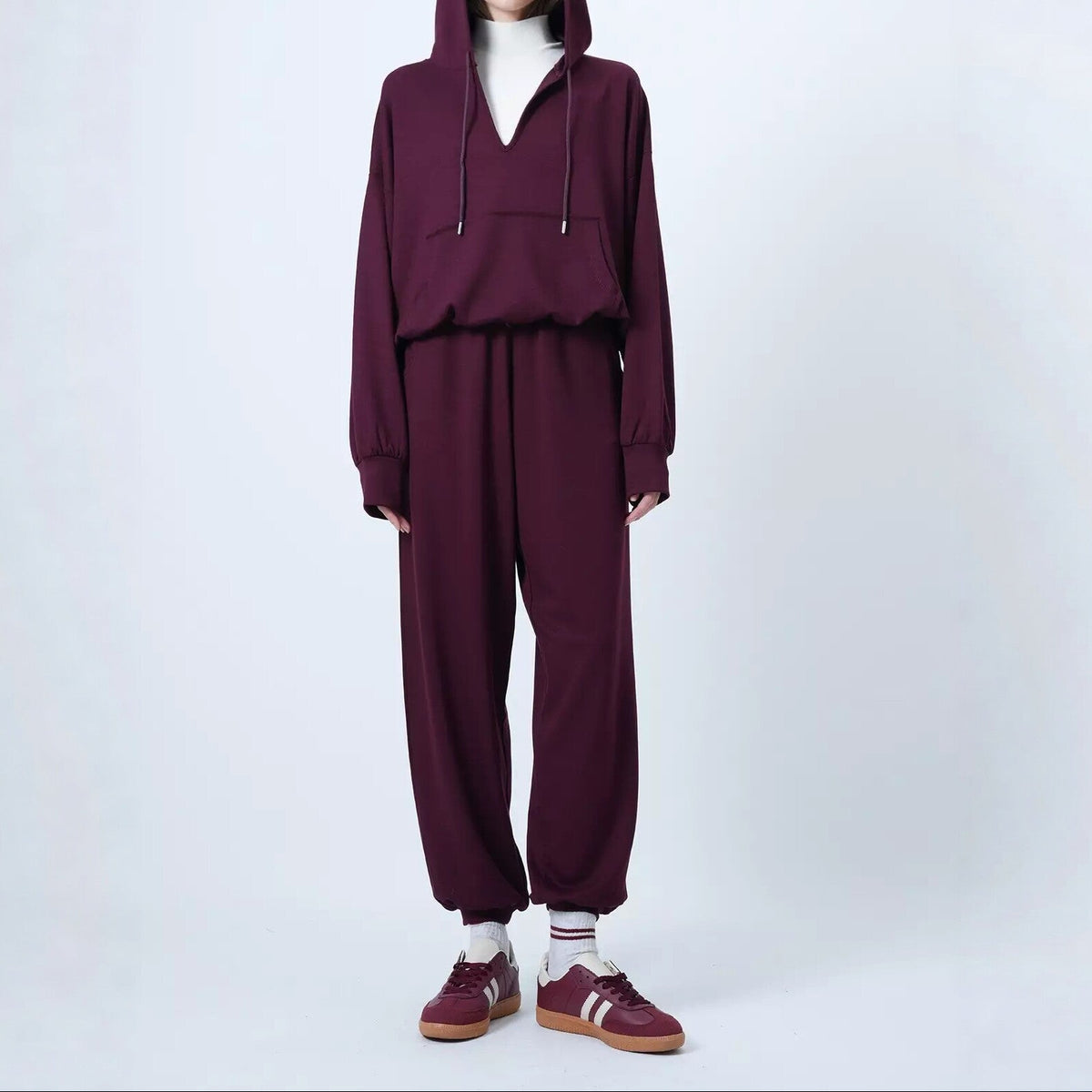 Women's Oversized Hoodie Wide Leg Sweatpants Set