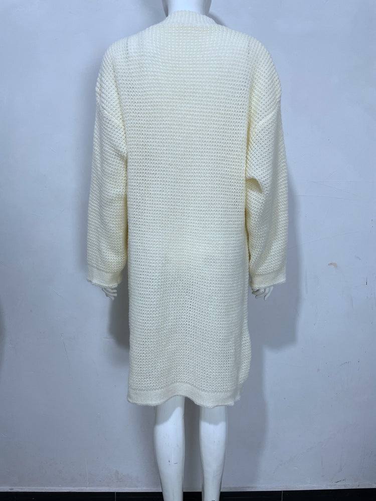 Women's Oversized Chunky Knit Long Cardigan with Pockets