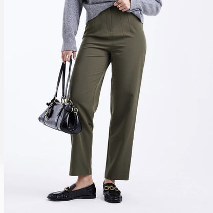Women's High Waist Straight Leg Stretch Ankle Dress Pants