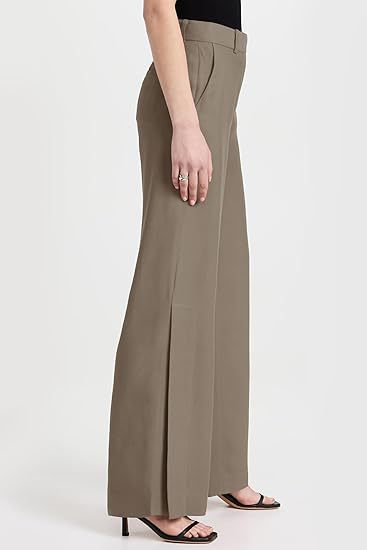 Women's High-Waisted Split Wide-Leg Pants – Elegant Business Trousers